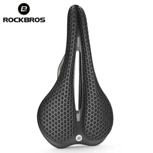 ROCKBROS Bike Seat Cushion 3D Printed Bike Hollow Saddle Shockproof Breathable - Picture 1 of 8