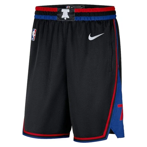 New Philadelphia 76ers Nike City Edition Swingman Performance Shorts Men's NBA Cover