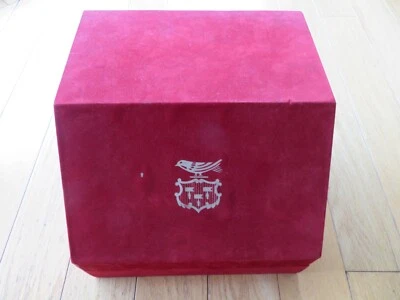 BACCARAT crystal Martell CORDON BLEU bottle, red velour case, blue cord, 1981~8 - Image 1 of 4