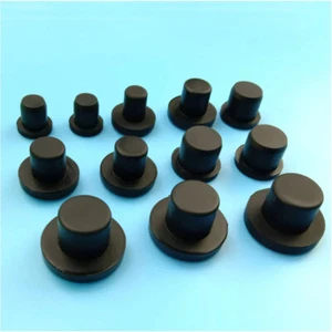 2.7mm-14mm Black/White Silicone Rubber Plug Cover Caps Hole Caps Blind Plug Hole - Picture 1 of 7