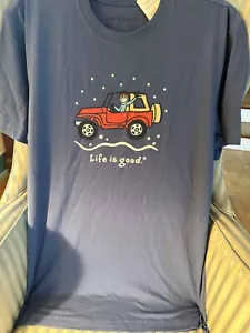 Nuovo con etichetta! ULTIMO! LIFE IS GOOD MAGLIETTA UOMO S/S CRUSHER... "WINTER OFFROAD JAKE" (L) - Foto 1 di 3