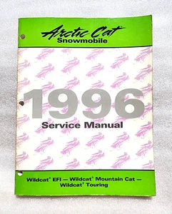 1996 ARCTIC CAT WILDCAT/ MOUNTAIN CAT SNOWMOBILE SERVICE MANUAL - Picture 1 of 3