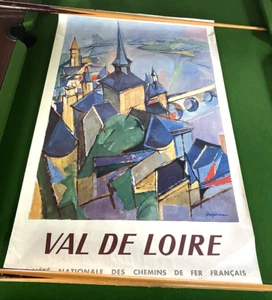 Affiche Société Nationale des Chemins de Fers Français - Val De Loire - 1959 - Imagen 1 de 4