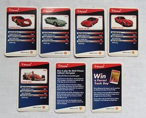 Tarjetas de coleccionista promocionales Shell V-Power Ferrari 60 aniversario x7 2007 - Imagen 1 de 8