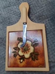 Cheese Board And Knife - Picture 1 of 2