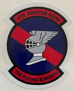 USAF 9th Fighter Squadron The Flying Knights Sticker Waterproof D452 - Picture 1 of 1