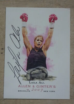 2007 Topps Allen & Ginter's Brooklyn New york Laila Ali signed - Image 1 of 4