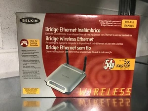 Belkin F5D7330 802.11g Wireless Ethernet/Gaming Adapter nuovo - Foto 1 di 7