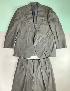 Vintage Ralph Lauren Polo grau 2-teiliger Anzug mit Hose Herren 41R 42 Union Made USA - Bild 1 von 17