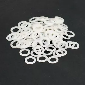 White Nylon Washers for Guitar Pedals and Footswitches (Pkg. of 100) - Picture 1 of 3