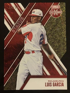 Elite #125 2017 Luis Garcia estado troquelado novato #d 14/99! PHILLIES - Imagen 1 de 2