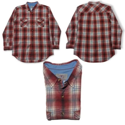 Territory Ahead Shirt Mens XLT Long Sleeve Button-up Red Plaid EUC - Image 1 of 4