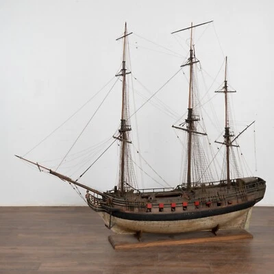 Large Ship Model of La Sirene with Cannons & Mermaid Masthead, France circa 1880 - Image 1 of 4