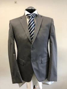 CALVIN KLEIN SUIT JACKET/BLAZER COTTON GREY 40R BNWOT - Picture 1 of 5