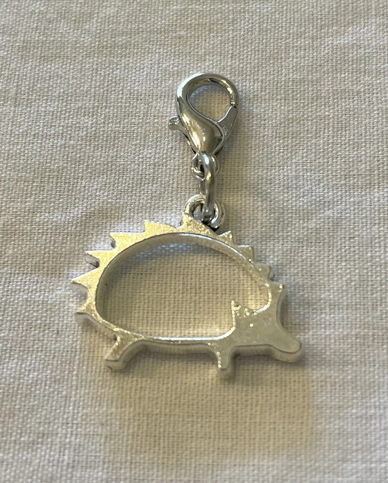  Dije con clip de erizo de plata de ley / dije con cuentas colgantes Foto 1 de 1