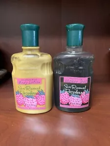 Vintage Bath & Body Works Sun-Ripened Raspberry Body Cream Lotion & Gel 8oz NEW - Picture 1 of 3