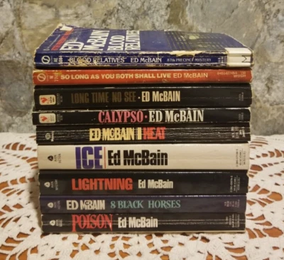 Lot 9 Vintage Paperback ED MCBAIN 87th Precinct Series Famous Police Fiction #4 — 第 1/4 张图片