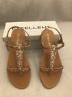 Womens Ladies Flat Glittery Casual/summer Holiday Evening Sandals Sizes 3,4,5,6