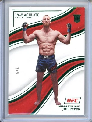 2023 Immaculate Collection UFC Green #82 Joe Pyfer RC Rookie /5 - Image 1 of 2