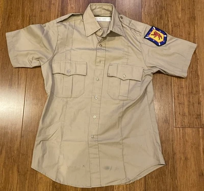 Camisa de Colección Adulto Pequeña Rothco Caqui Uniforme Abotonado Puntada Única 37572 Foto 1 de 4