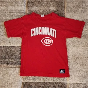 Vintage Starter Cincinnati Reds Baseball Single Stitch Made In USA Medium MLB - Picture 1 of 7