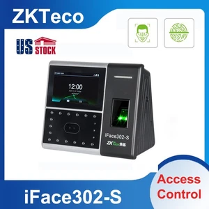 ZKTeco iFace302-S Zeit Fingerabdruck Gesichtserkennung Zugangskontrolle Terminal USA - Bild 1 von 9