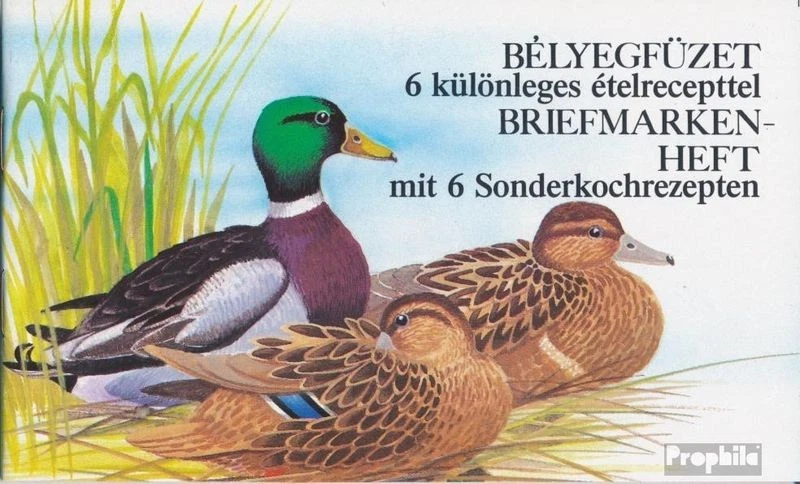 Sellos Hungría 1988 Mi 3972,3974MH (emisión completa) folleto de sellos fino usado / aprox. Foto 1 de 1