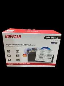 NEW Buffalo BRXL-16U3 High Cap USB 3.0 BDXL 16x External Blue-ray Burner - Afbeelding 1 van 11