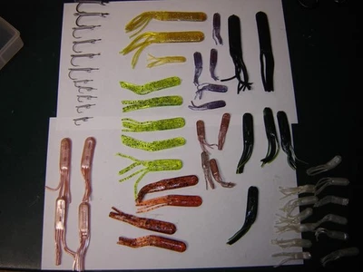 Kit de señuelos voladores de colección Alex Langer - señuelos Minnow Jig, gusanos - 43 señuelos Foto 1 de 4