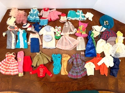 Vintage Barbie Francie Skipper Tutti Clothing and Accessory Lot 50 Pieces 1960s - Image 1 of 4