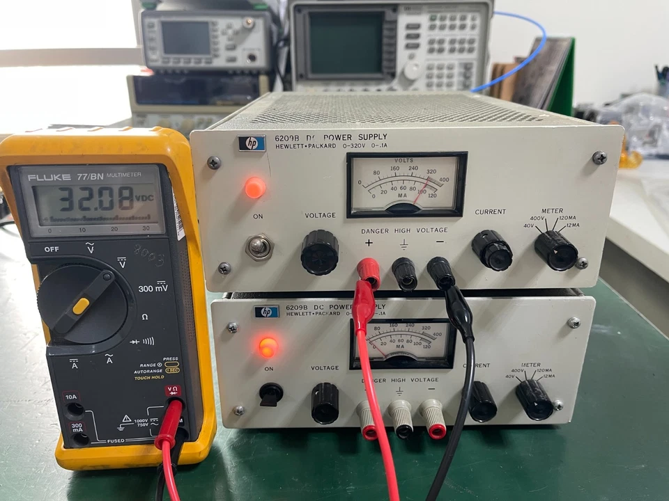 HP Agilent 6209B DC Power Supply 0-320V , 0-.1A _ 1721A04164_2403A06996 - Image 1 of 4