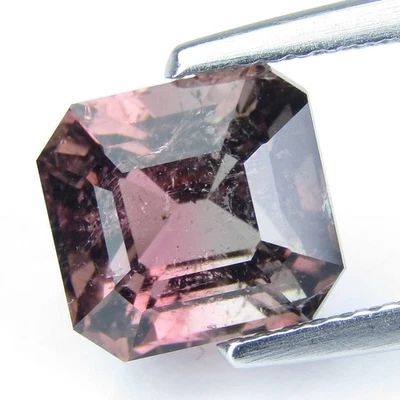 3.70Cts Amazing Natural Bi-Color Tourmaline Emerald Cut Loose Gemstone - Image 1 of 4