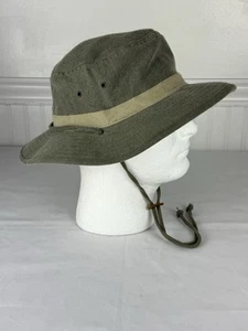 Woolrich Men’s Hat Sz MED Strap Sun Fishing Hiking Adventure Bucket Green Khaki - Bild 1 von 10