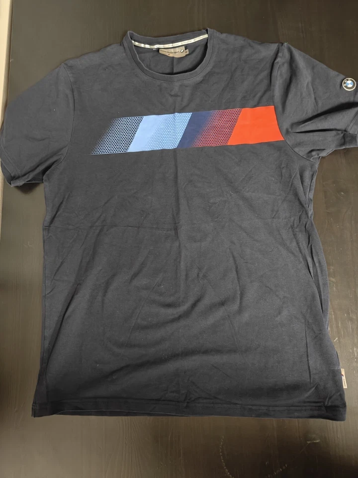 Camiseta BMW Motorsport Serie M Hombre Mediana Color Negro Estampado 2 Lados SS Elastizada Foto 1 de 4