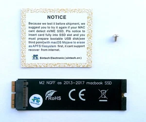 Apple 2013 2014 2015 MacBook Pro Air MacPro SSD auf NVMe SSD Adapter - Bild 1 von 5