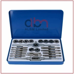 24 Piece UNF (AF) and UNC Tap and Die Set Metric With Metal Storage Case - Picture 1 of 8