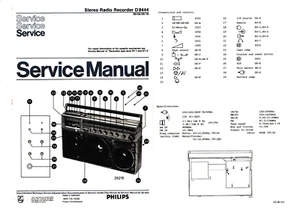 Service Manual-Anleitung für Philips D 8444  - Picture 1 of 1
