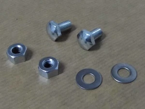 Triumph Tiger Cub DS57 Front Mudguard Stay Bolt c/w Nuts and Washers x 2 - Picture 1 of 6