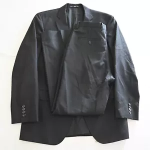 Hugo Boss 38R 30x32 Black Stripe Wool USA Made The Jam76/Sharp1 Mens Suit - Picture 1 of 24