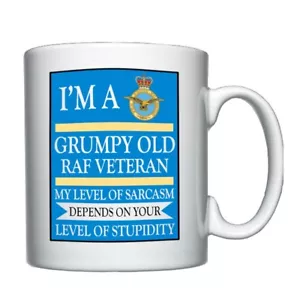 Royal Air Force grumpy old veteran personalised mug - Picture 1 of 1