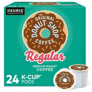 (3PACK) The Original Donut Shop, Regular Medium Roast K-Cup Coffee Pods,24Count - Picture 1 of 9