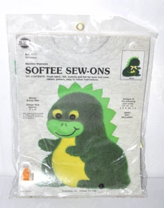 Vintage NeedleMagic Inc Softee Sew Ons # 2111 Dino Kit - Picture 1 of 2