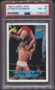 1990 CLASSIC WWF WRESTLING - ULTIMATE WARRIOR ROOKIE #5 - PSA 8 - HIGH END !!! - Picture 1 of 2