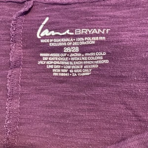 4x Lane Bryant Cinch Side Short Sleeve Shirt Purple Fuschia Rhinestones Flourish - Picture 1 of 7