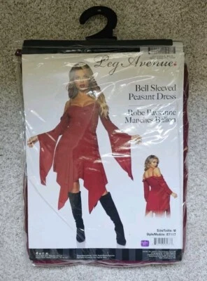 Brand New Bell Sleeved Peasant Dress Leg Avenue Size Medium Halloween Costume - Image 1 of 2