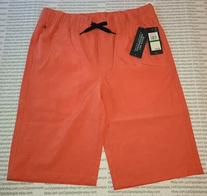 Tommy Hilfiger Shorts Boy's Quick Dry Performance Large 16-18 Crystal Coral NWT - Picture 1 of 8