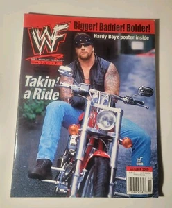 WWF Magazine Oct 2000 Undertaker Cover With Hardy Boyz Poster WWE  - Bild 1 von 4
