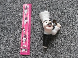 TAPÓN DE BOTELLA DE VINO LAURENSTON NUEVO CHEF COCINERO PANADERO CON SOMBRERO Y CUCHARA - Imagen 1 de 2