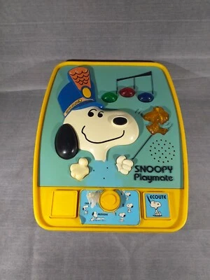 Snoopy Playmate Hasbro 1985 jouet musical années 80 très rare - Photo 1/4