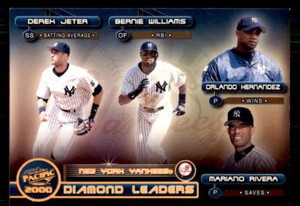 2000 Pacific Diamond Leaders #9 Hernandez /Jeter/ Rivera / Williams (ref 15479)